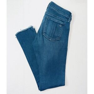 Rag & Bone Capri Jeans Women's 24 Dark Wash Stretch Quiet Luxury Dark Naturalism